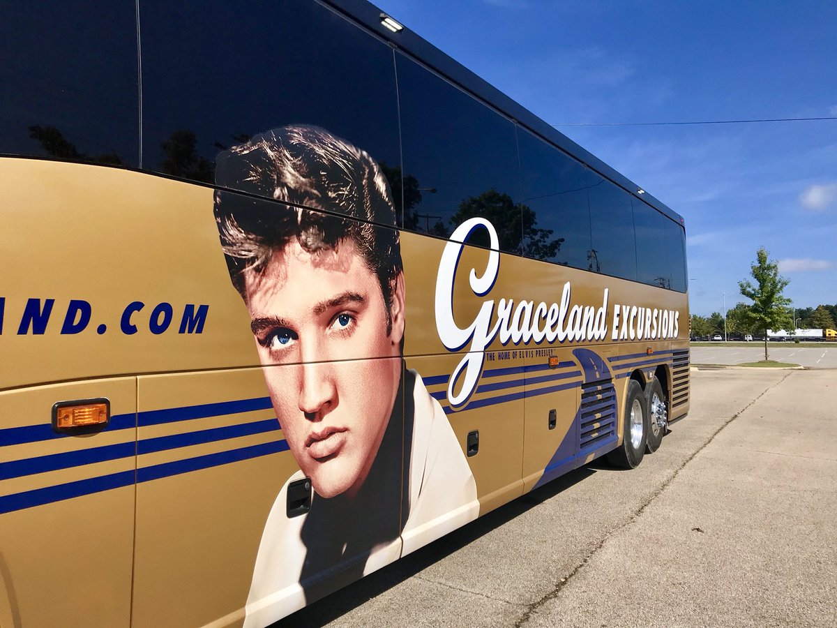 Look who’s in downtown Tupelo today! Graceland Excursions travels to Tupelo every Friday! For more information about the excursions check out: graceland.com/excursions/
Who all has traveled to Tupelo via the Graceland motorcoach? 
#TupeloElvisFest #DowntownTupelo #MyTupelo