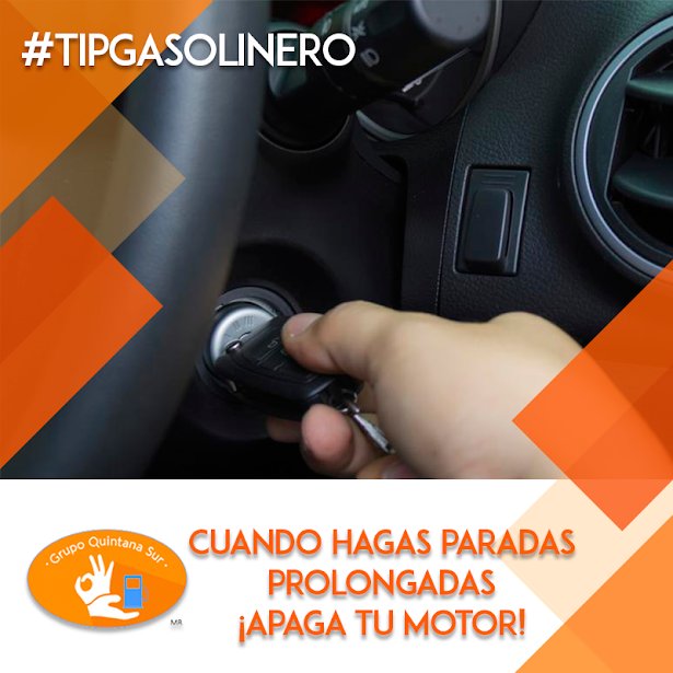 QuintanaSur's tweet photo. #TipGasolinero Cuando hagas paradas prolongadas ¡apaga tu motor! Dejando tu motor encendido hará que se gaste gasolina. 

📍Galindas: Carretera a Tlacote No. 101 Col. Galindas C.P. 76178 
 📍Quintana Sur: Bernardo Quintana No. 9711 Centro Sur C.P. 76090 

 ☎️ 01 442 242 2711 https://t.co/baO9V9APIl