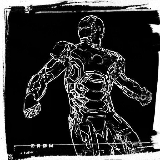 Draw this:sketch of iron kid