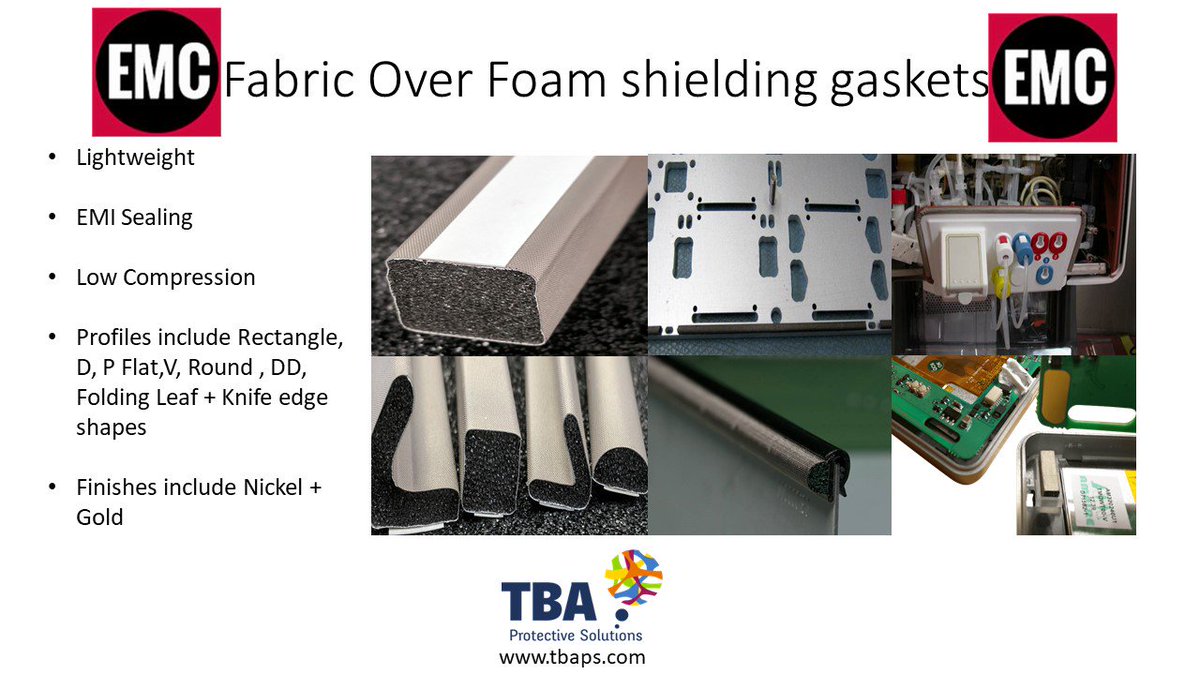 TBA_ps's tweet image. One of the many #EMIShieldingSolutions provided by #TBAProtectiveSolutions are #FabricoverFoam #EMIShieldingsoftgaskets part of the #EMIShieldingGasket range from #TBAPS..