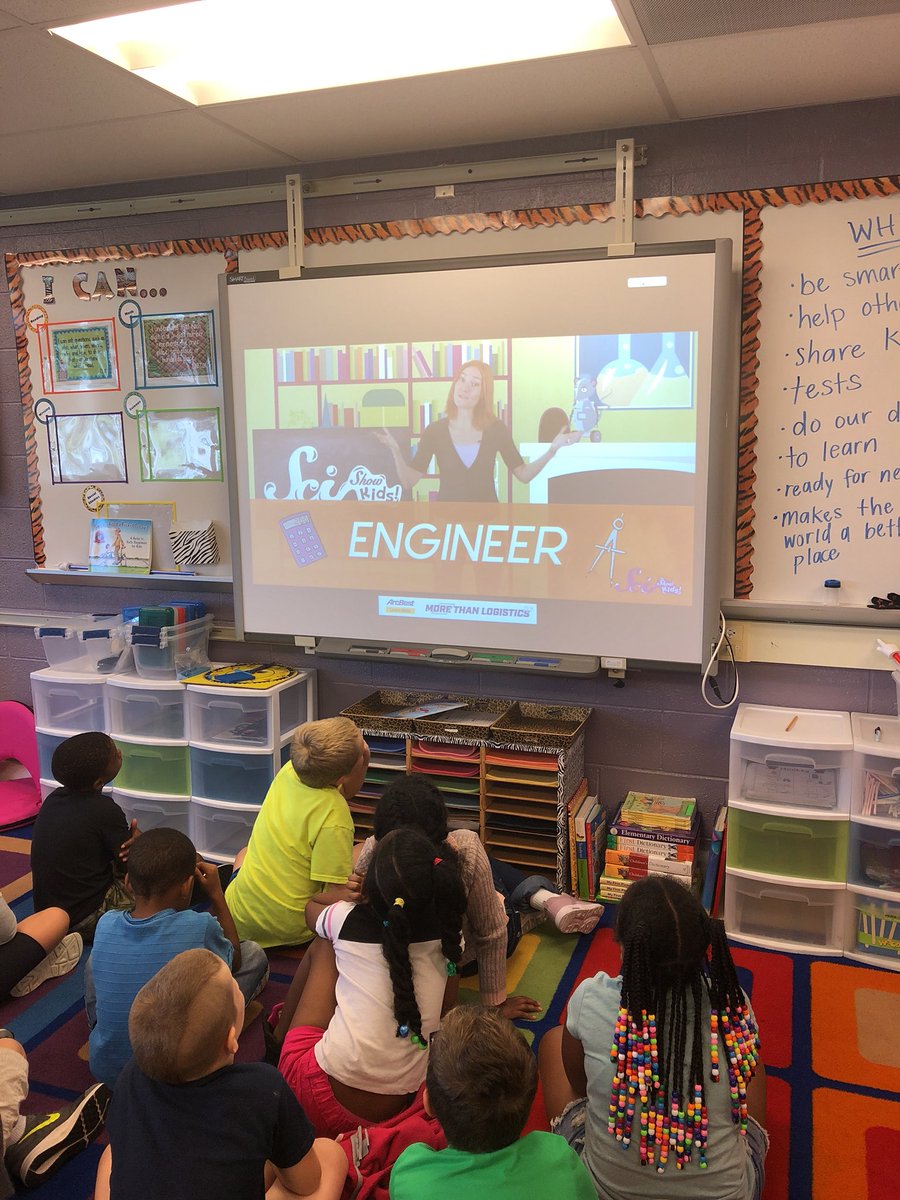 MrsLandaverdeHM's tweet photo. Reminding our Tigers 🐯 what an #engineer does! #STEM #MillsSTEMTigers #secondgradeSTEM https://t.co/l2K73dMjRB