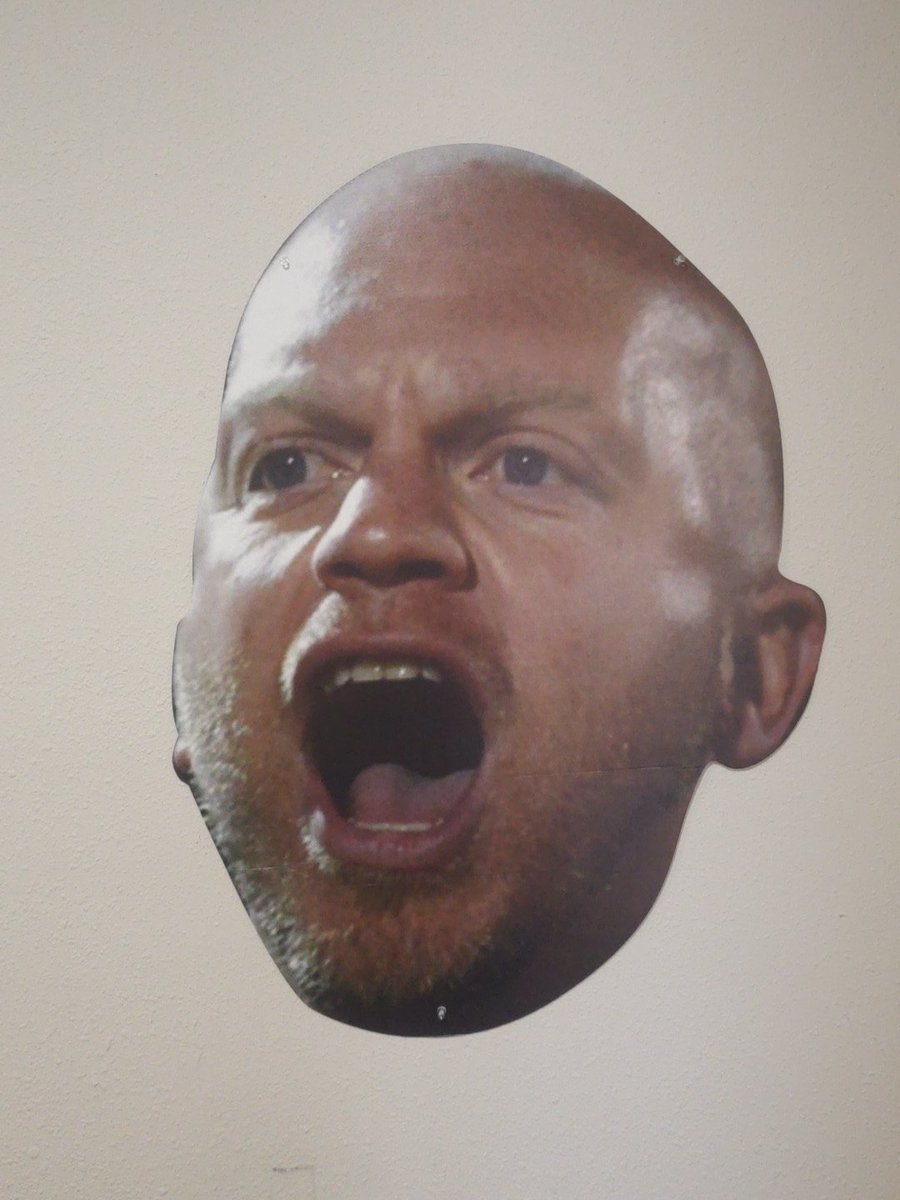 2019Breuer's tweet photo. Breuer's fat head will be making a appearance at tonight's game @ North Linn @AlburnettFball https://t.co/RYxjgLmgdz