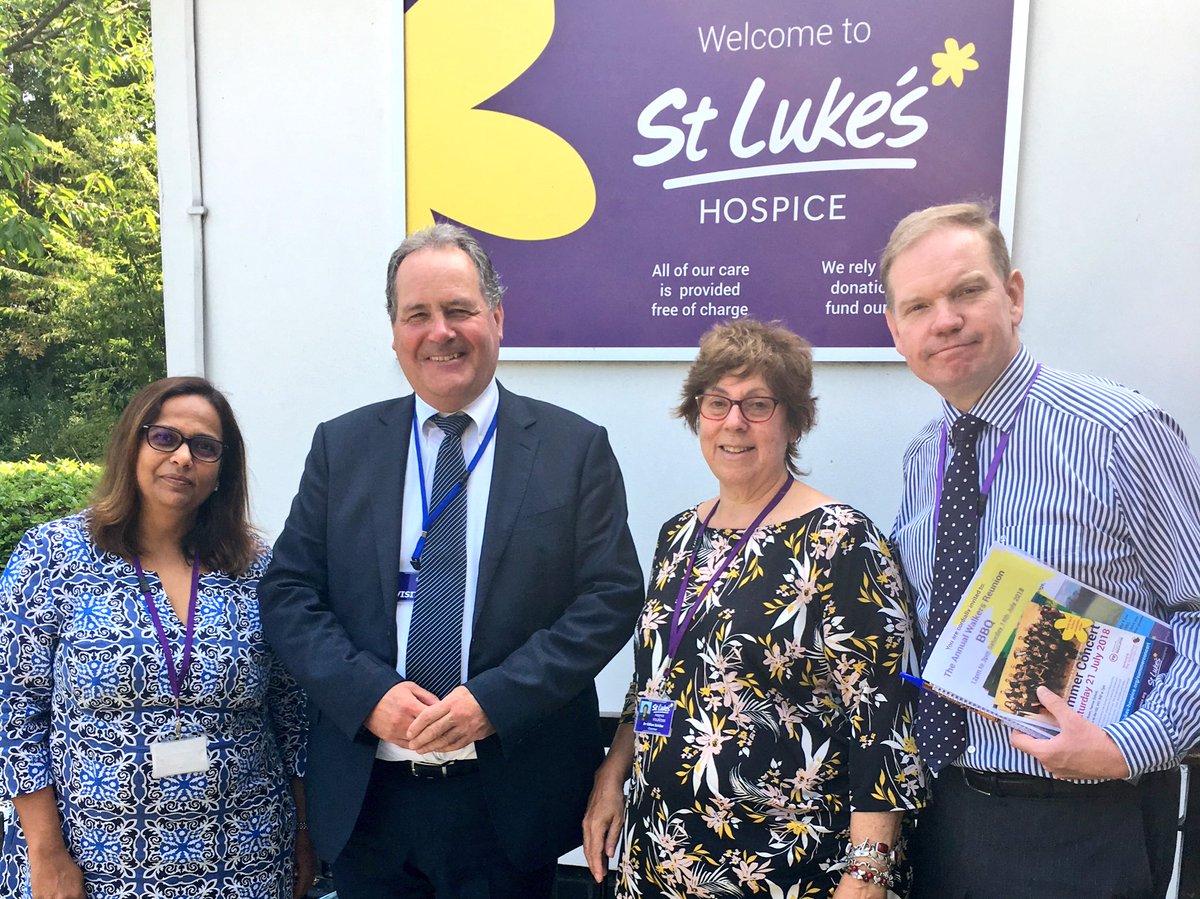 Bob Blackman with the St Luke’s Hospice team.