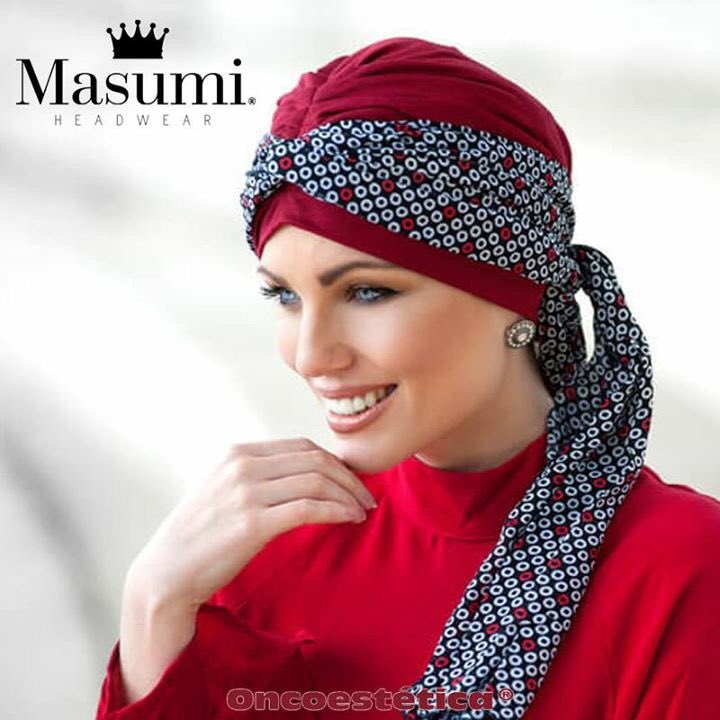 ONCOESTETICA's tweet photo. Os presentamos un nuevo pañuelo de #masumiheadwear 
El modelo 𝗗𝗔𝗜𝗦𝗬 es un pañuelo de colocación muy fácil, pero a la vez muy vistoso.
Está confeccionado en bambú, suave y agradable con la piel
#modaoncologica #gorrooncologico #chemoturban #cancer #quimioterapia #alopecia https://t.co/Oyny5J0bAF