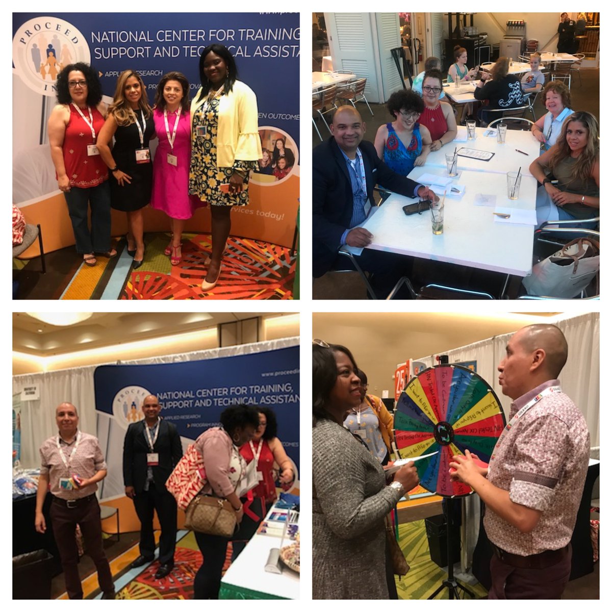ProceedNCTSTA's tweet photo. Hey #USCA attendees, how was the first day? Have you had a chance to play on our prize wheel? Come by today to learn more about PROCEED, Inc- NCTSTA at booth 711! #USCA2018 #CBAprovider #publichealth #HIV #2018PROCEEDUSCA #HIVhealth #HIVnonprofit #nonprofits #Orlando #FL #health https://t.co/piqT2CKXXo