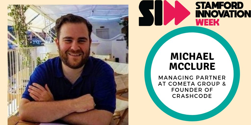 si_week's tweet photo. So excited to have MICHAEL MCCLURE from @crashcodeschool as a #siweek2018 speaker!!
Get your tickets today at https://t.co/nUr5OXZDNM
.
.
.
#innovation #siweek2018 #crashcode #speakers #entrepreneurs #cttech #technology #startups https://t.co/pn62Idm6nu