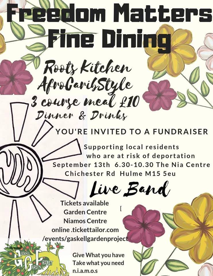 GaskellGarden's tweet photo. Our collaborative Fine Dining Experience will be 13th Sept @ 7pm! Don't miss out on your chance of a ticket! If you can't make it, why not consider buying a ticket as a donation for an asylum seeker? Just write "donation" after your name! Buy your ticket @ https://t.co/e0Ayss9lxg https://t.co/7CPFOn6w3q