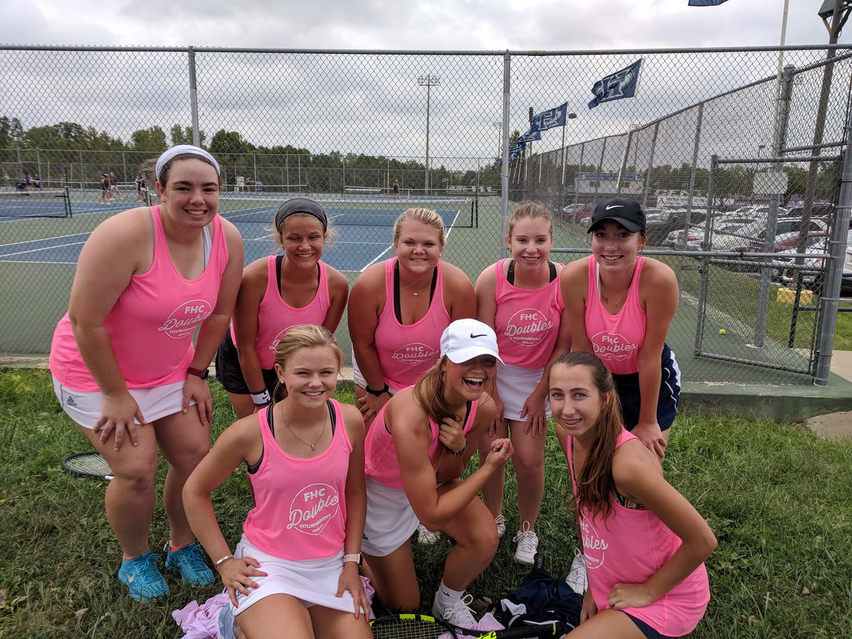 FHCTennisFam's tweet photo. We're ready!! Day full of doubles. https://t.co/hhSwpePJW3