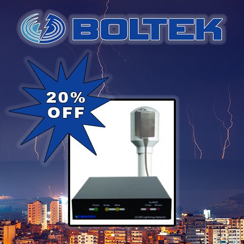 h2solutionsinc's tweet image. Take advantage of our “Summer’s Almost Over” sale with 20% off in-stock items of Boltek Lightning Detection through September 30. h2solutionsinc.com/specials

#Boltek #H2Solutions #OilandGas #Safety #IndustrialSafety #LightningDetection #SummerSale