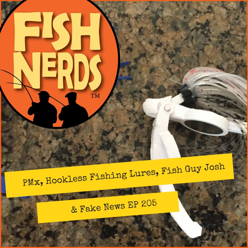FishNerds's tweet photo. @libsyn This week we chat with the inventor of the #hookless lure, We hear the award winning #PMx presentation at @PM18 and we hear some more #Fakenews #Fishinthenews https://t.co/DEe4KSINwY https://t.co/Kq78CHQzIz