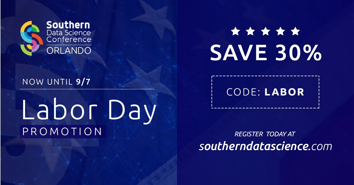 oaiconference's tweet photo. LAST DAY @ this price!
Workshops 4 all levels of #DataScientists! FREE #datamining w @MicroStrategy, let @Google team teach U #chatbots, learn @tableau, go from #MachineLearning to #DeepLaerning!  @kdnuggets @PalmBeachTech @UCF @BlackOrlandoTec @OrlandoTech @techtampabay #SDSC18 https://t.co/JtVSCjpqRT