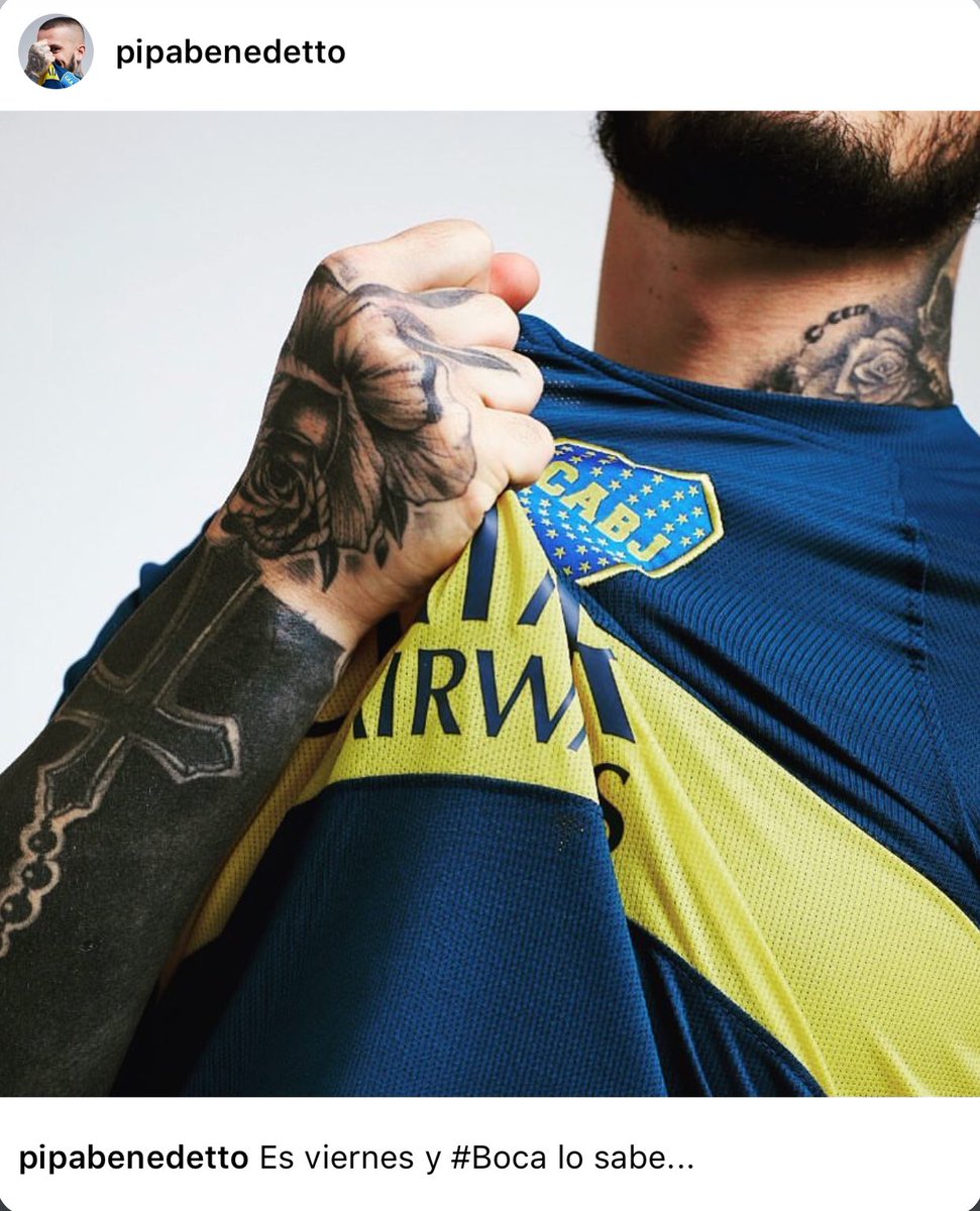 BocaJrsOficial's tweet photo. 📷 @PipaBenedetto en su cuenta de Instagram. #VamosBoca 👊 https://t.co/uPlGBegBTG