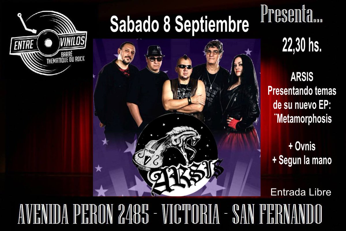 ARSISrock's tweet photo. ARSIS en zona norte, IMPERDIBLE!! https://t.co/V4SAKywZlT