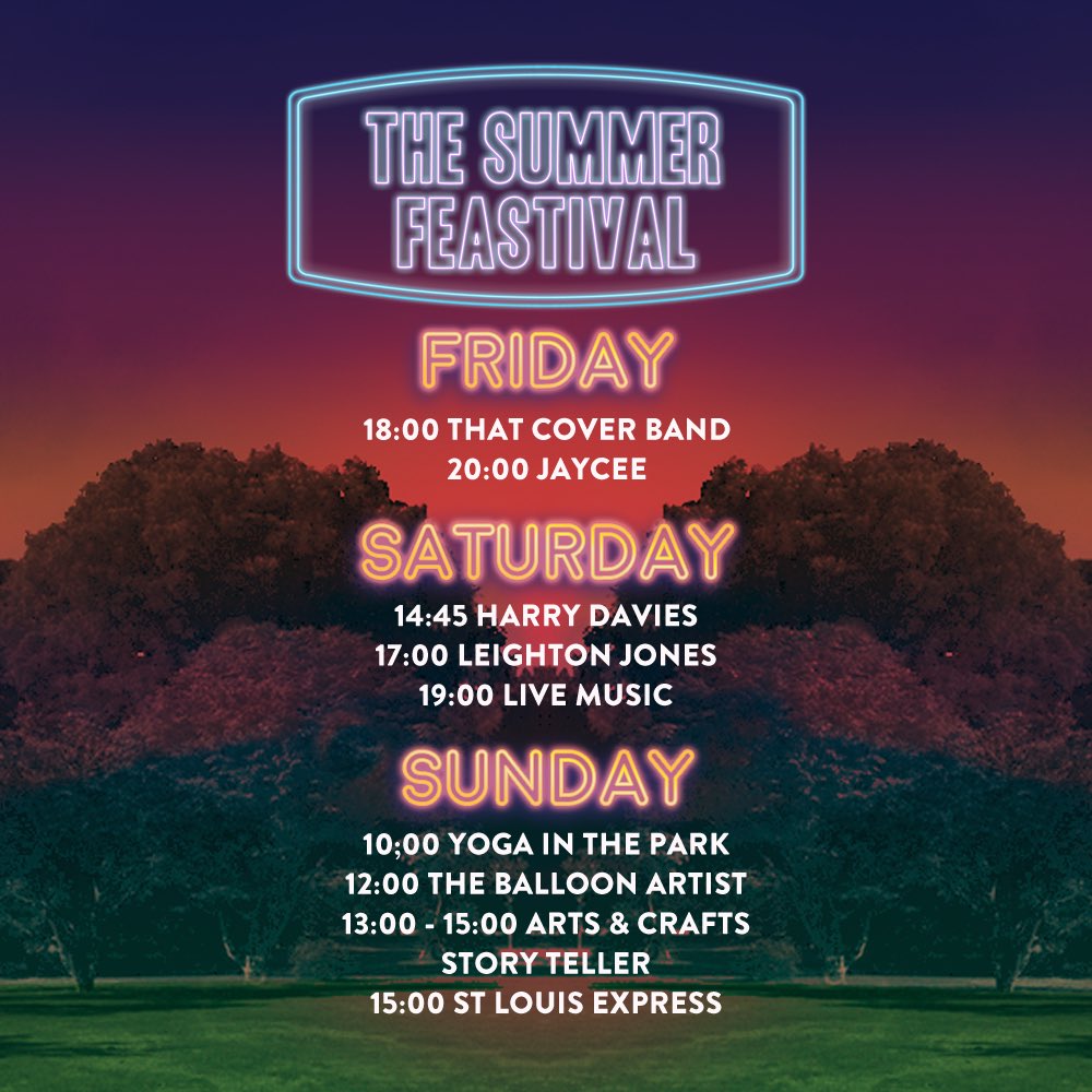 summerfeastival's tweet photo. And we’re open! Here’s what we have in store for you this weekend... https://t.co/8Wv7hONpnC