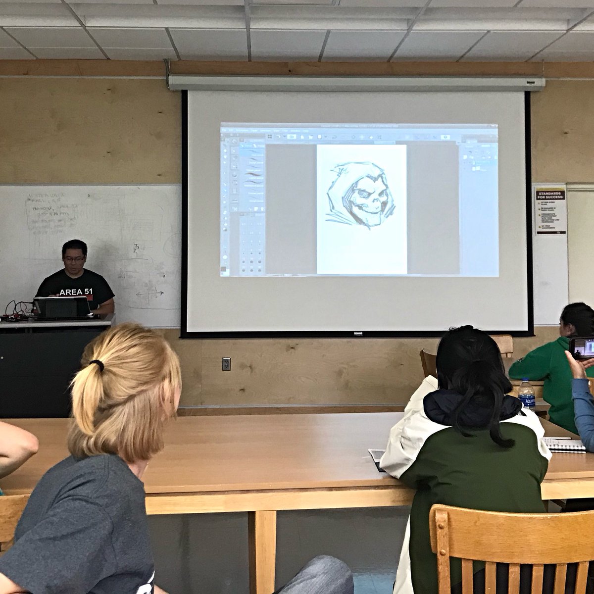 ABRArtsCouncil's tweet image. Art in the area this week is from @tomnguyenart @FanDakCon and @NSUArtDept . Tom spent the week with NSU art students and will be featured at FanDakCon Sept. 8.