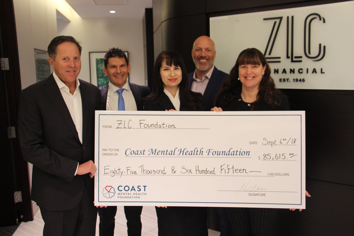 ZLCFinancial's tweet photo. Yesterday, a cheque of $85,615 from ZLC Golf Tournament was presented to @CoastMH 
Proud to be a supporter of such a worthy charity!

#golftournament #bcgolf #ZLCFinancial #ZLCFoundation #ZLCGolf #mentalhealthawareness #charityevents #donation https://t.co/KepYIPMdPx