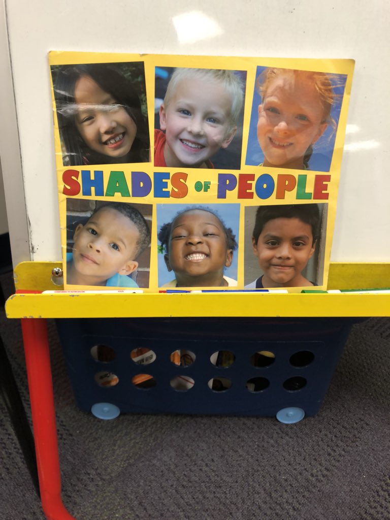 mrskatiejunge's tweet photo. Just like the story, Shades of People, our class is individually unique and together complete. #EarlyRock #MHSEarlyRock @rockwoodschools https://t.co/FLethHVgf4