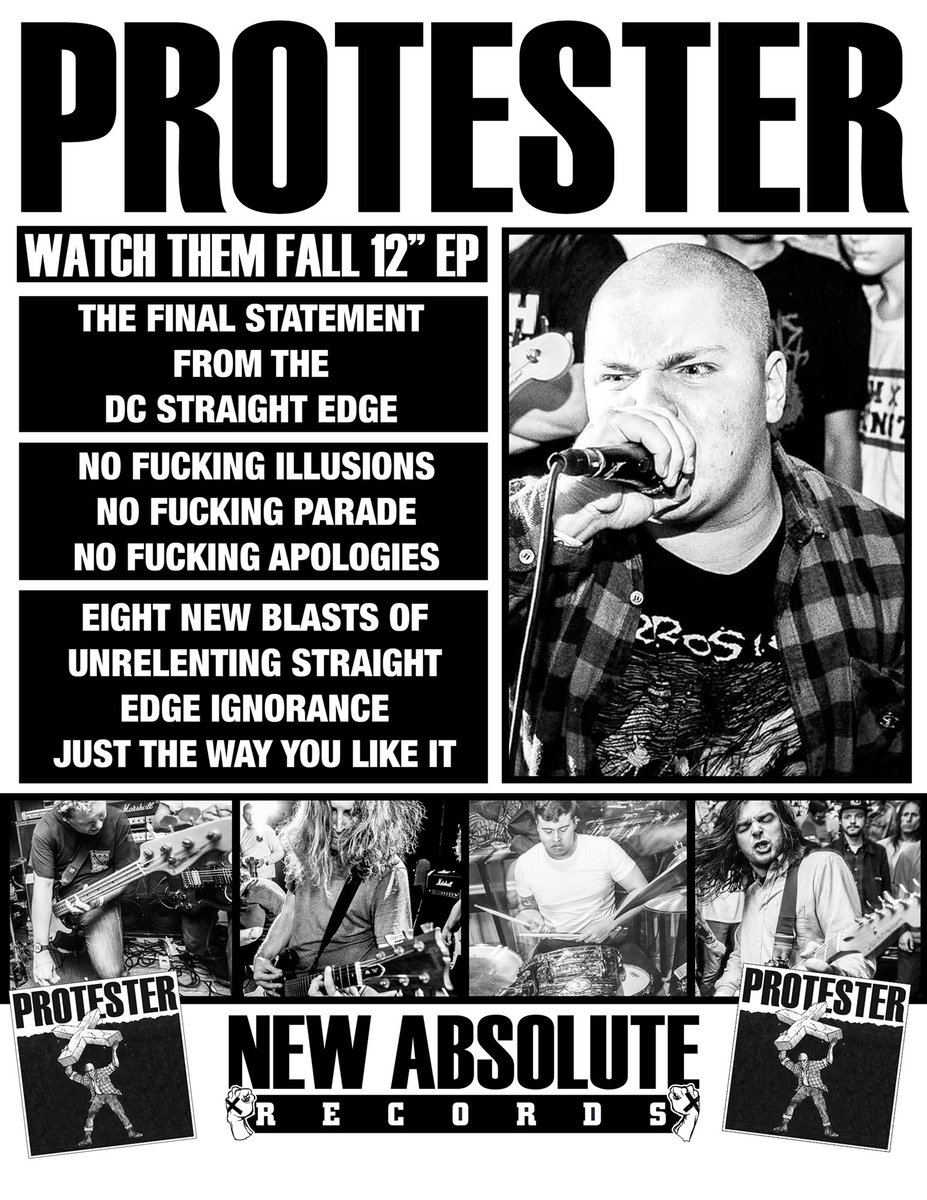 Our drummer Connor is in another band called Protester. They have a new record coming out soon. Check that shit if you’re into Straight Edge Hardcore from the 80’s 🤘🏼

protester.bandcamp.com/album/watch-th…