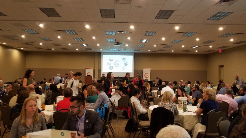 ASUBiodesign's tweet photo. The #azwellbeingcommons 2018 conference is about to begin. Scientists, clinicians and community partners are coming together to tackle the health issues that impact wellbeing in Arizona. https://t.co/akMcDtCInJ