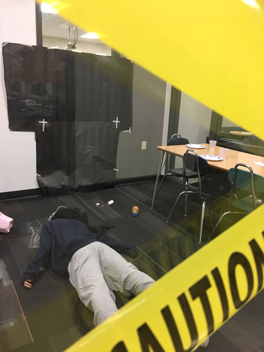 sawickyscience's tweet image. What happened to Anna Garcia?! Stay tuned as my PBS students collect evidence, run tests, and ultimately discover what events occurred leading up to this scene! #pltw #principlesofbiomedicalscience