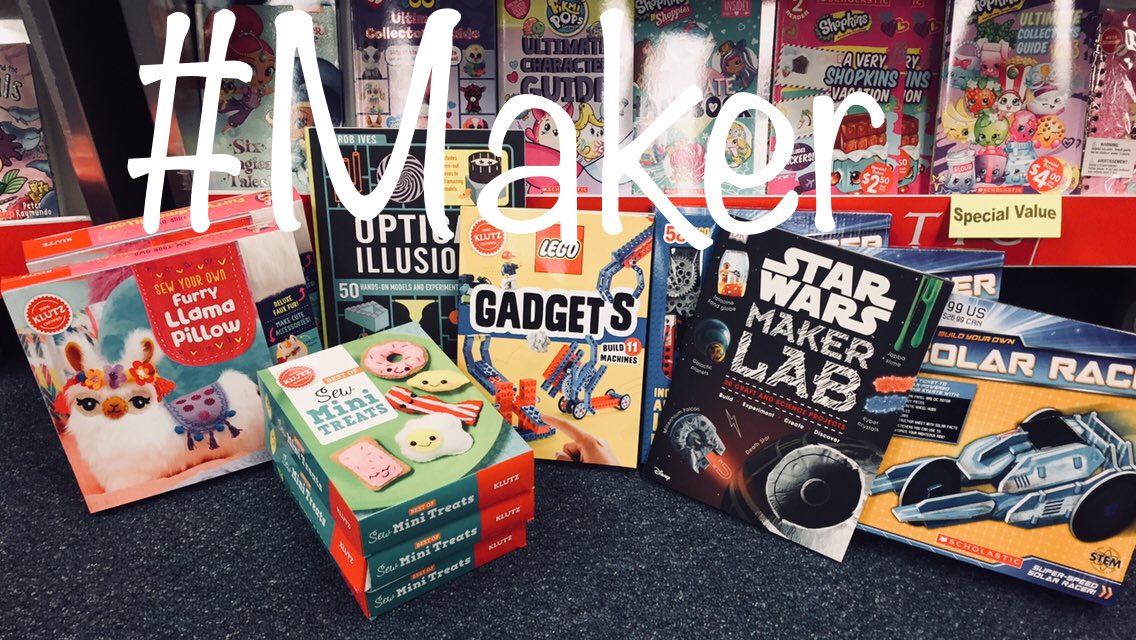 JudyBBoone's tweet photo. ❤️ that I can score a few items at our @Scholastic Book Fair for the W. E. Maker Club! ❤️ our families for supporting the library programs! #webuild #risdlibraries https://t.co/k55sCTrAbr