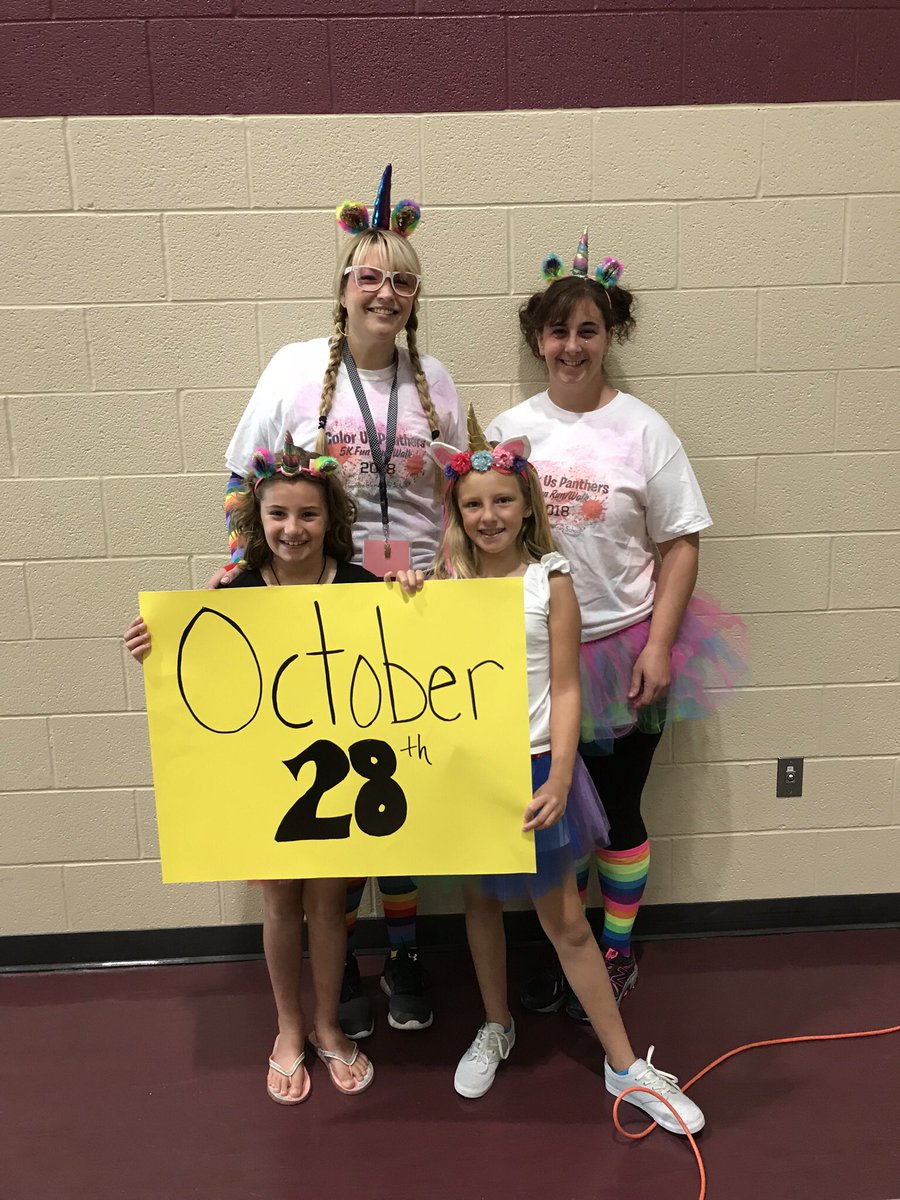 Today we had our fundraiser kick off assembly for the color run! Your children will have informational packets coming home today! Get registered! <a href="/HayshirePOWER/">Barb Snare</a> <a href="/sthomascysd/">Susan Thomas</a>