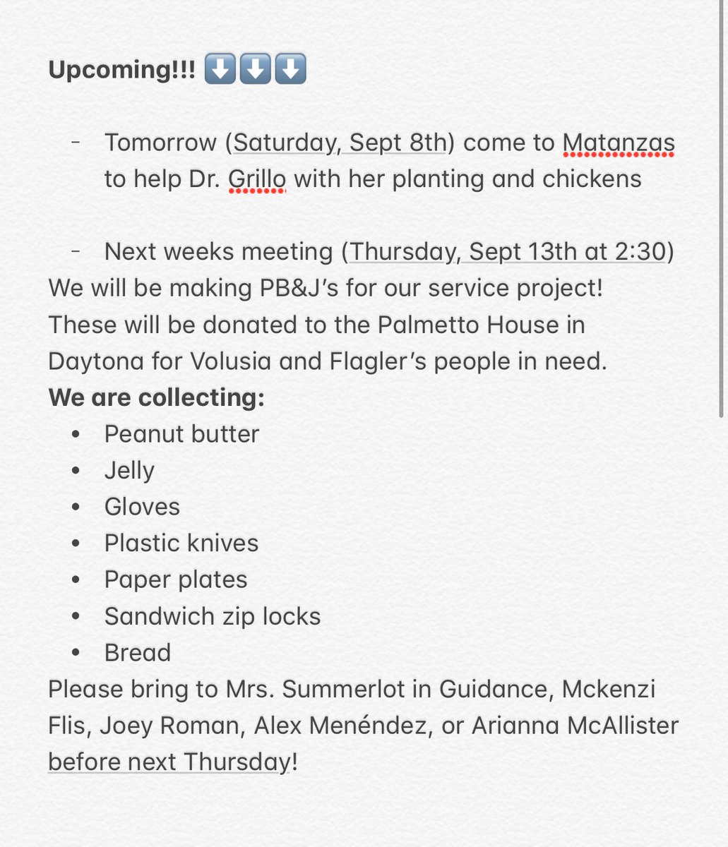 KeyClubMatanzas's tweet photo. Read what’s happening with Key Club this upcoming week. https://t.co/EeH1biqyqm