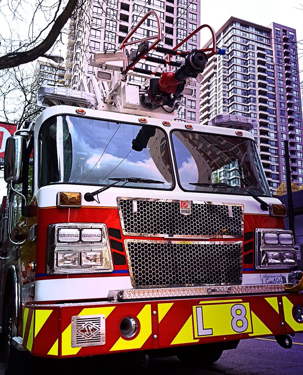 randomroger's tweet image. #dosomethingcreative everyday this is Ladder 8 from the Vancouver, BC Fire Department