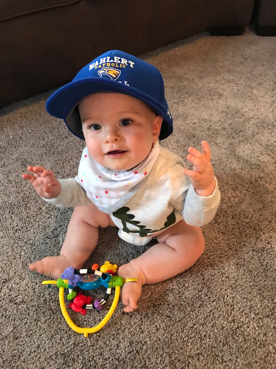 TylerLang79's tweet photo. This boy is hoping for a big W tonight!!!! #wahlertfootball #FridayNightLights #beatdewitt https://t.co/k2OkTluxbr
