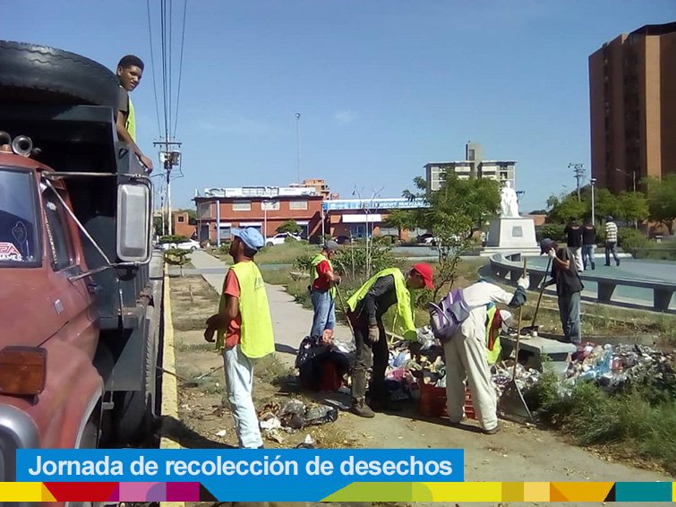 Seguimos trabajando con jornadas de limpieza, recolección y mantenimiento en diferentes plazas de la ciudad de Maracaibo. Esta vez nos encontramos desplegados en la Plaza de las madres