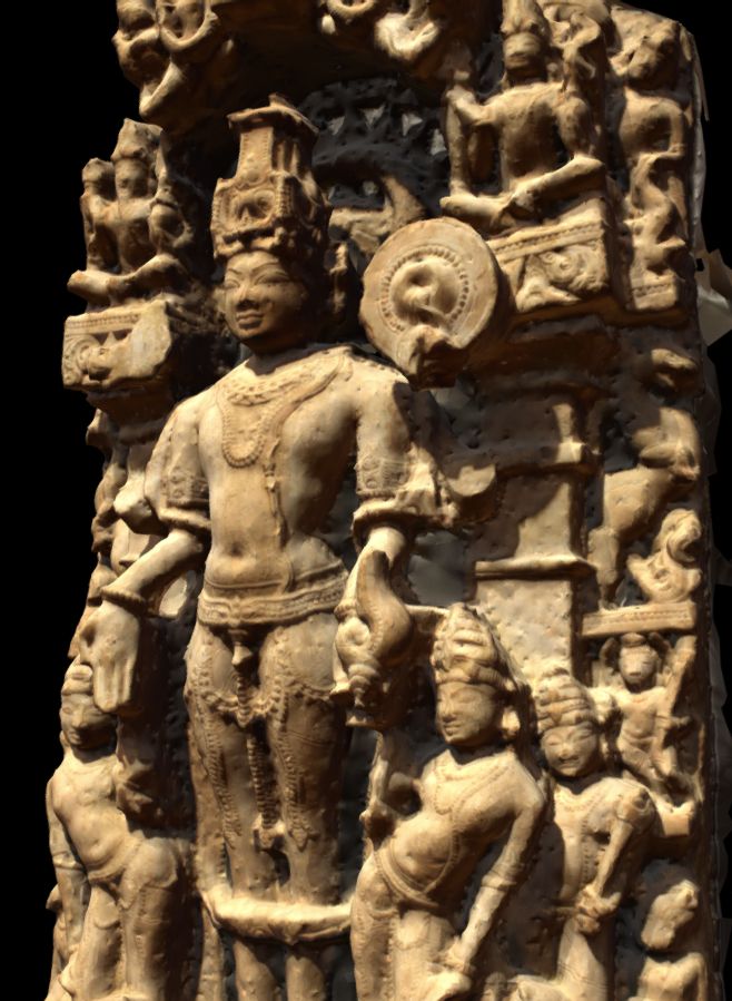 A 11th century Chandela era Maha Vishnu belonging to present day Madhya Pradesh now lies smuggled away at the Carnegie Museum of Art, Pittsburg, PA. Pretty pathetic that  @cmoa chose to display stolen art instead of returning it back to India.