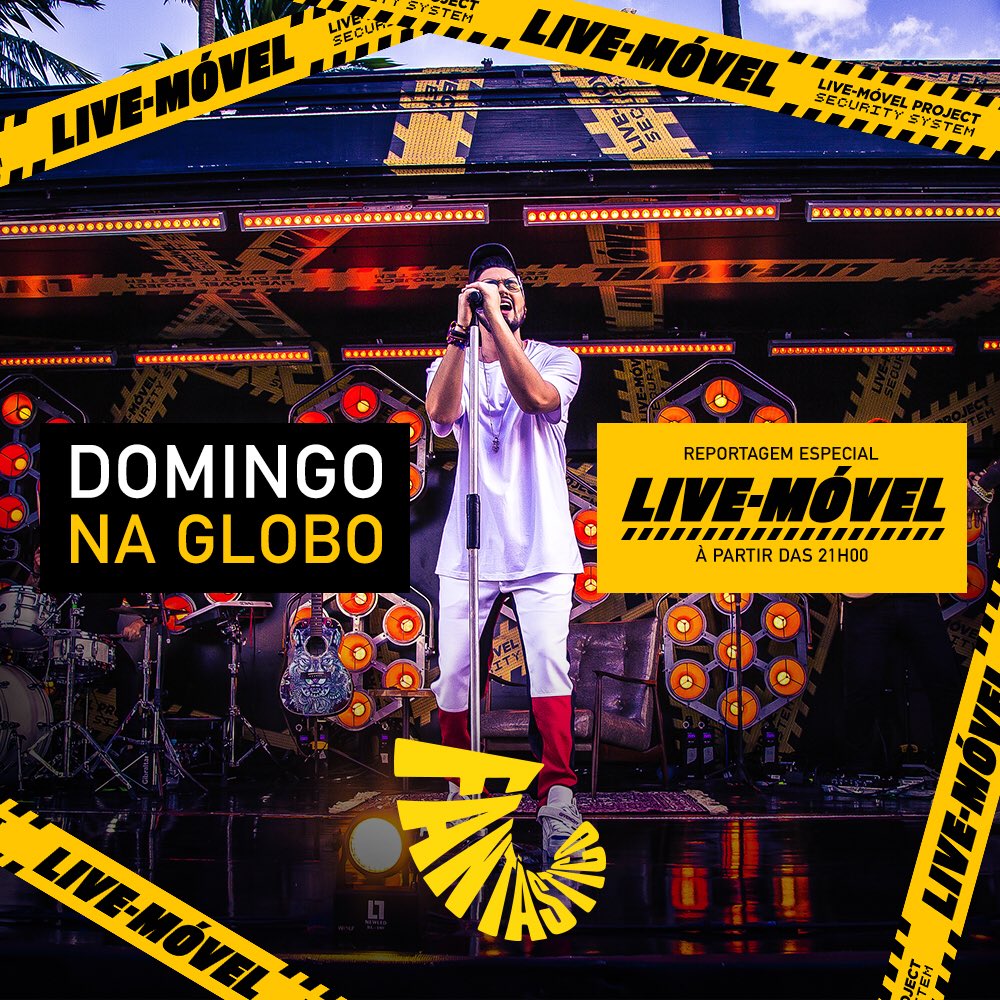 luansantana's tweet photo. #LiveMovel  Domingo, a partir das 21h, na @RedeGlobo 🚧 https://t.co/ujGc4vFpiA