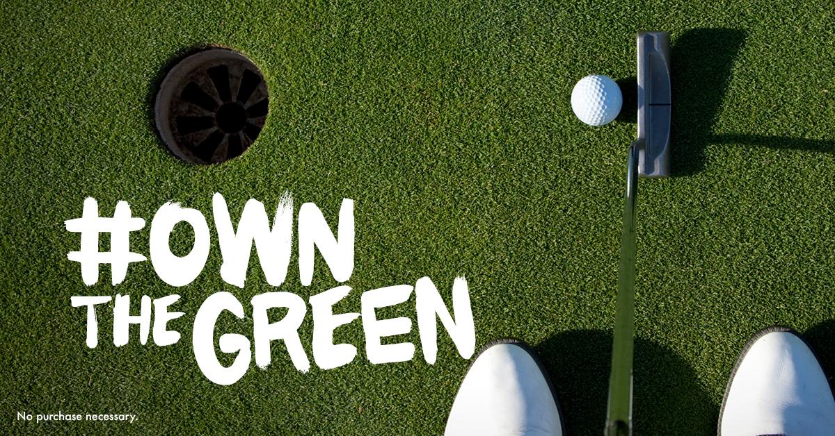 Ally's tweet photo. .@OmearaGolf’s chip shot could help one lucky winner get $5,000 toward their savings goals – to enter, tell us what you’re saving for with #OwnTheGreen and #Sweepstakes! Think of us like a caddy, but for your finances. Rules: https://t.co/PR9dVYchUi https://t.co/xHe8ZtwFjY