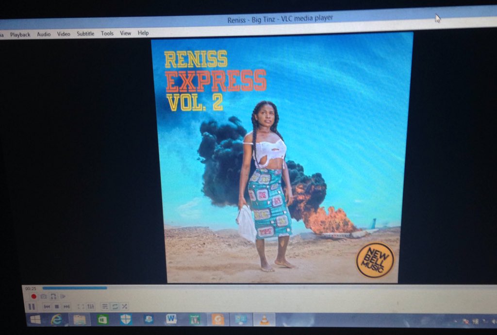 Mesonge's tweet photo. @RENISS_ on repeat #ExpressVol2 can't get enough of #BigTinz great work Ms Kien. Congrats to #TeamNBM https://t.co/EL2qGEc14p