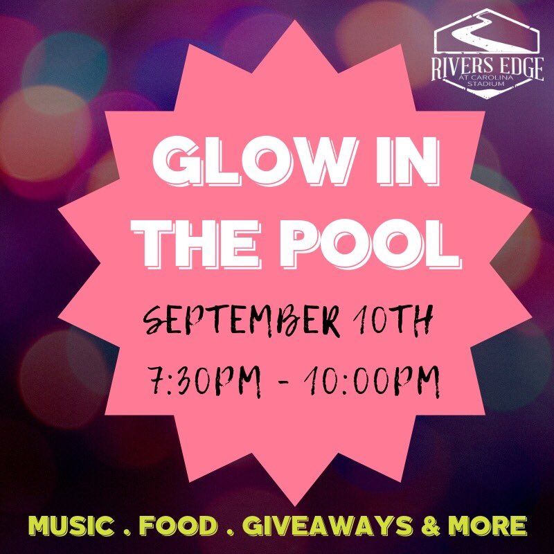 Riversedge_CS's tweet photo. The Ultimate GLOW POOL PARTY! ๐๐ฆGrab your swimsuits and meet us Monday night for music ๐, free food ๐,giveaways ๐ต and more! #LiveRiversEdge #GlowPoolParty https://t.co/iJnBZdnJDe