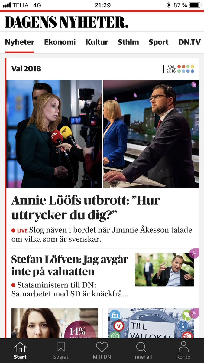magnusdemervall's tweet photo. .@annieloof markerar med rätta mot Åkessons radikala politik #dinröst https://t.co/P1baKHOksx