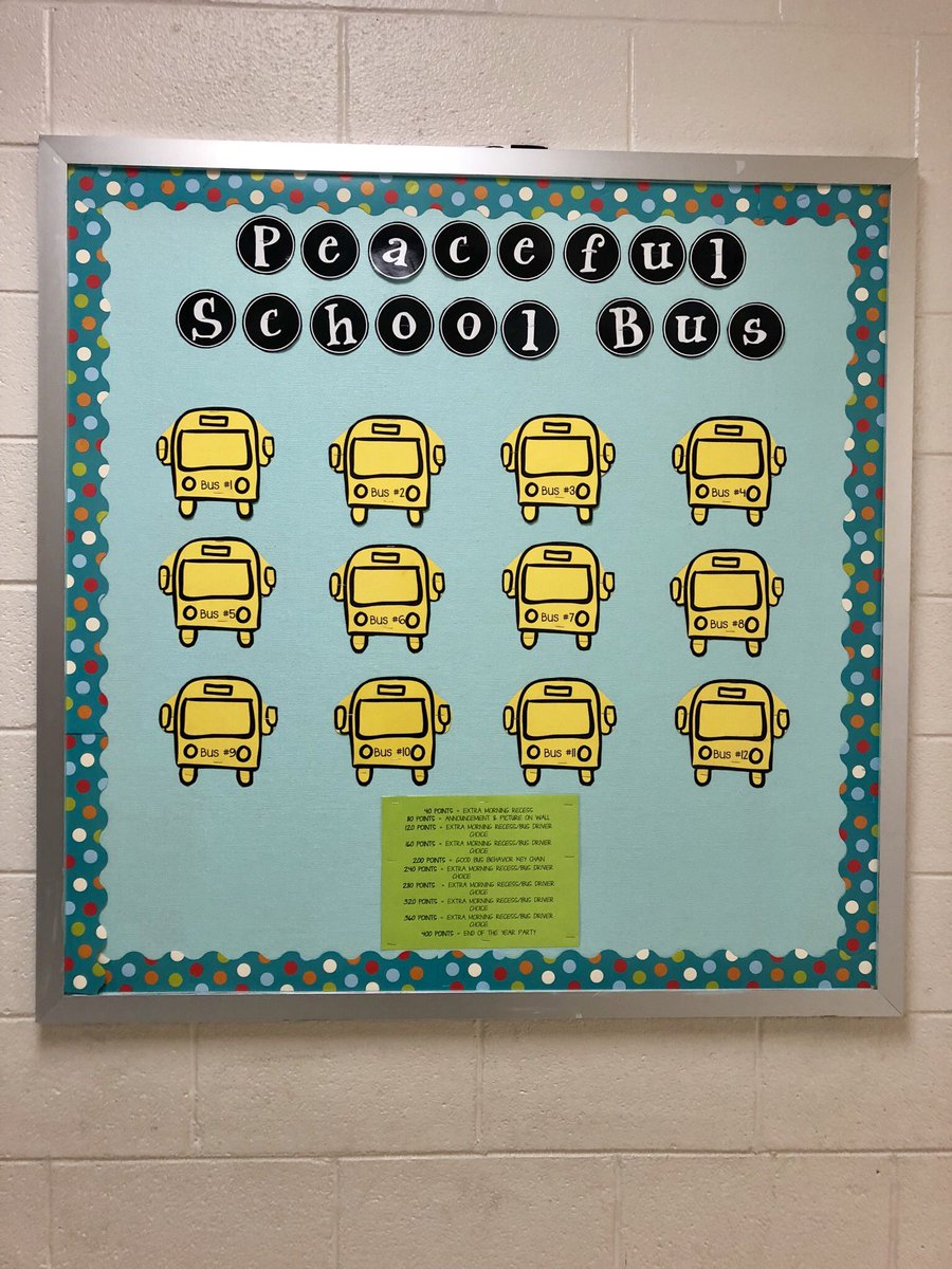 SRESCounseling's tweet photo. 🎶”The students on the bus earn lots of points!”🎶 We are all geared up to get #peacefulschoolbus up and running here at Spring Run! #springrunfun https://t.co/dipudmjJdu
