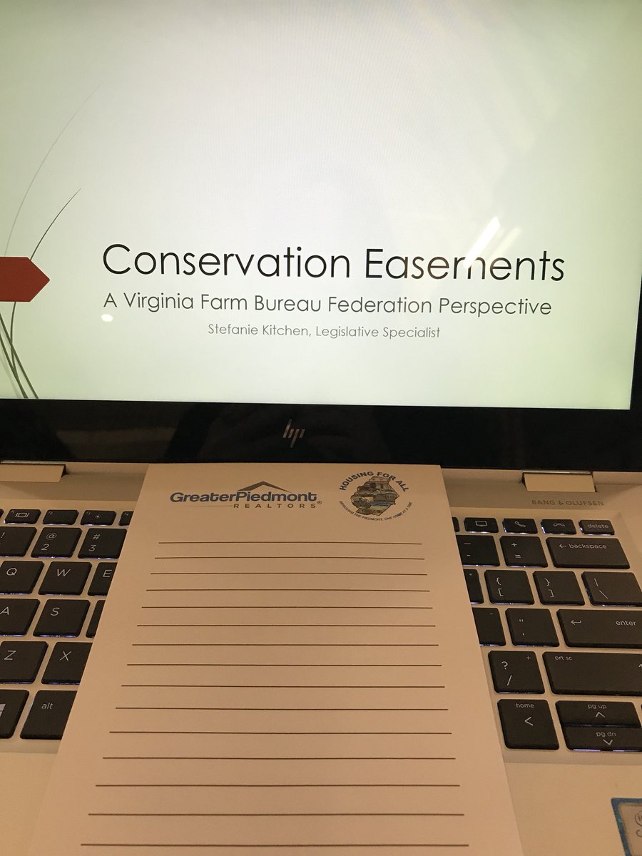 Thanks to the #GreaterPiedmontRealtors for including me in their #conservationeasement forum! Easements can be a valuable tool for farmers, but many, many questions to answer before jumping in.