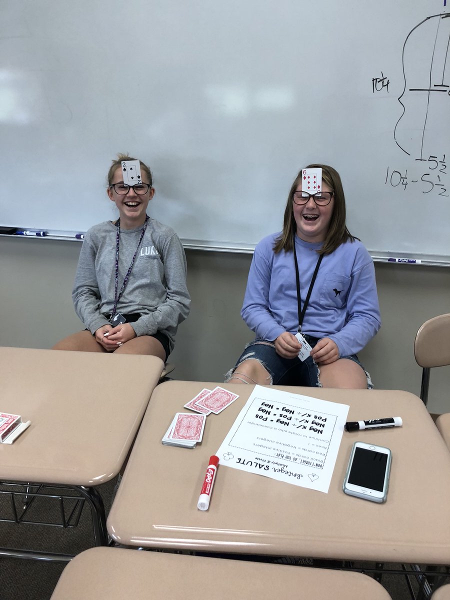 MrsDrew158's tweet photo. Testing our integer skills with some friendly competition (and always some fun!)
#integersalute #MMS7two #marlowe158 https://t.co/QtcPUM2yyX