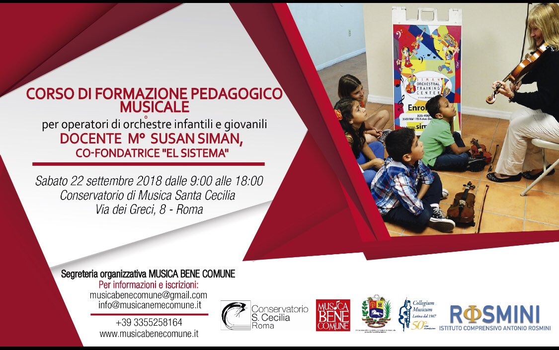 ManuelaLitro's tweet photo. Siamo pronti per partire con il Sistema Orchestre Infantili Giovanili In Italia e per l’Italia! 🇮🇹 🇻🇪 con la regina delle orchestre infantili e giovanili #SusanSiman la co-fondatrice de #ElSistema
#MusicaBeneComune #MusicForSocialChange #ManuelaLitro #KarenVelazquez https://t.co/SLes6ngNGz