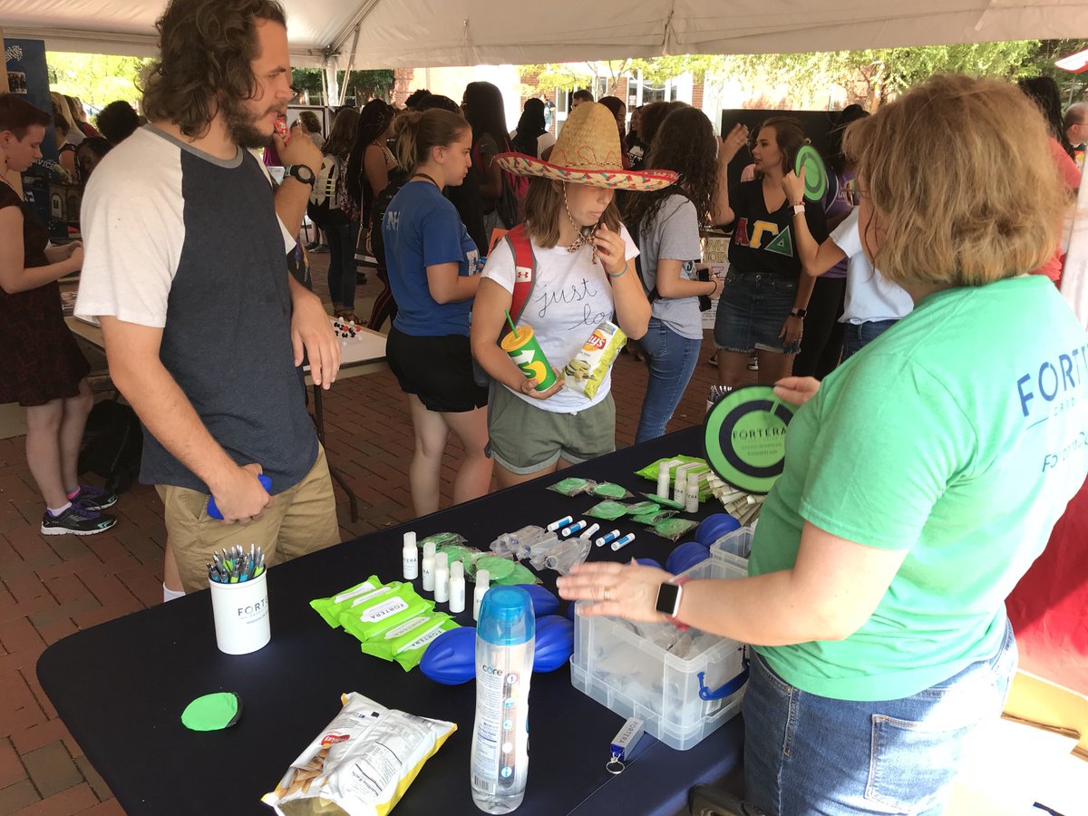 ForteraCU's tweet photo. Fortera is back on the APSU campus meeting students at the First Friday event. APSU students come by and see us. #ForteraCU #APSU #FirstFriday https://t.co/lZLidpEOpH