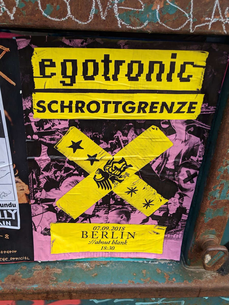 So heute Abend Raven gegen Deutschland mit <a href="/egotronic/">egotronic</a> und Schrottgrenze ♥️