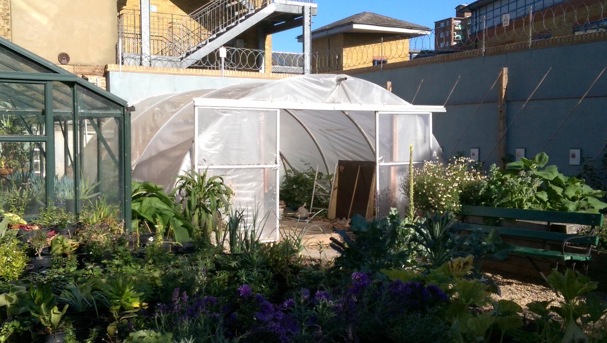 Any community gardening groups want a FREE polytunnel? Could do with new cover but otherwise good. Collect from @WalworthGarden in next couple of weeks. 4 section. Approx 5m x 4m.