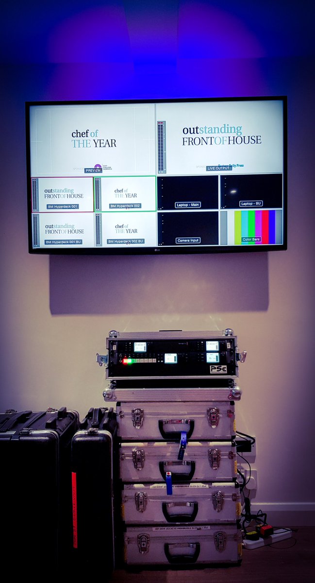 Final VT testing before Mondays Norfolk Food and Drinks Awards..