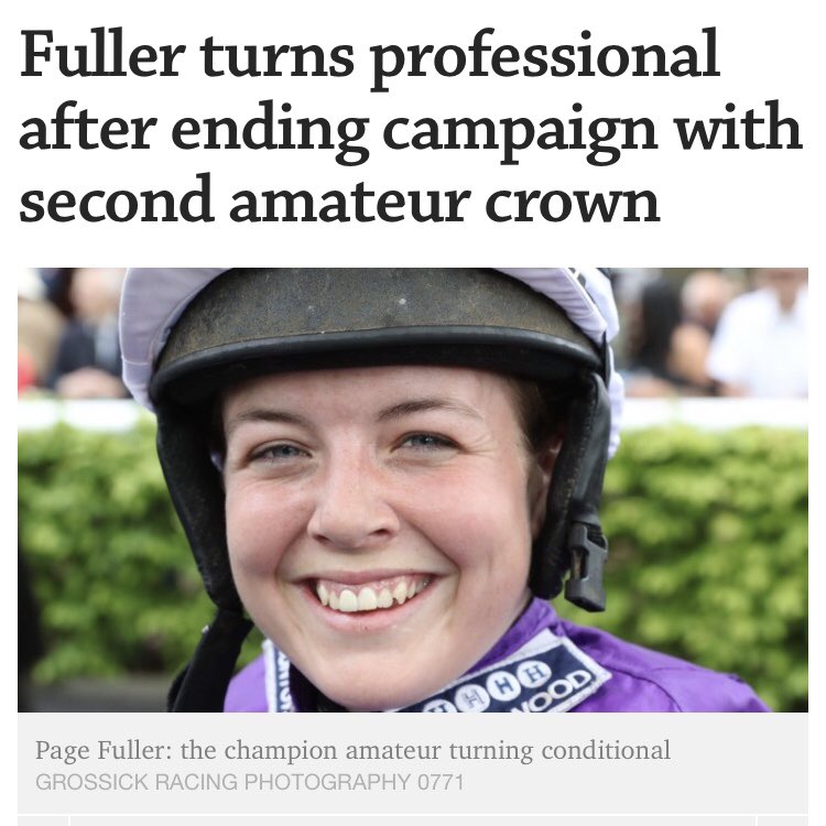 I am looking for a NEW SPONSOR to work with as we approach the core National Hunt season. I am based with  <a href="/jamiesnowden/">Jamie Snowden</a> in Lambourn and having just turned professional, I am looking forward to an exciting year. Please contact me for more details. Rts appreciated 🏇🏆