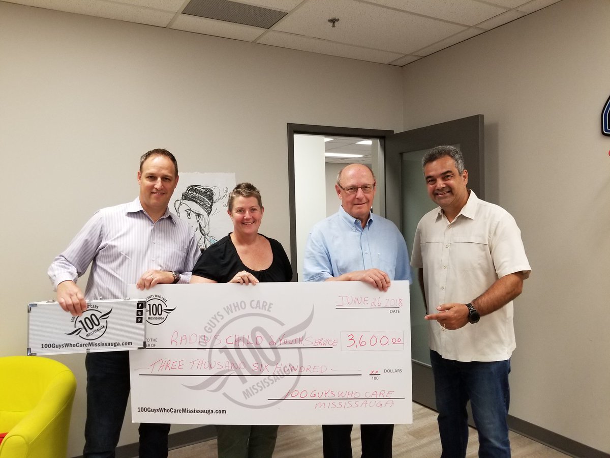 Michael Ras 🎗🇨🇦 (@mike_ras) on Twitter photo With Joe Carriero of <a href="/mississauga100/">100 People Who Care</a> presenting a cheque to <a href="/RadiusChild_Yth/">Radius Child & Youth</a> ... thanks to everyone who contributed! The $ will be put to great use helping kids in our community escape the cycle of abuse. With Joe Carriero of <a href="/mississauga100/">100 People Who Care</a> presenting a cheque to <a href="/RadiusChild_Yth/">Radius Child & Youth</a> ... thanks to everyone who contributed! The $ will be put to great use helping kids in our community escape the cycle of abuse.