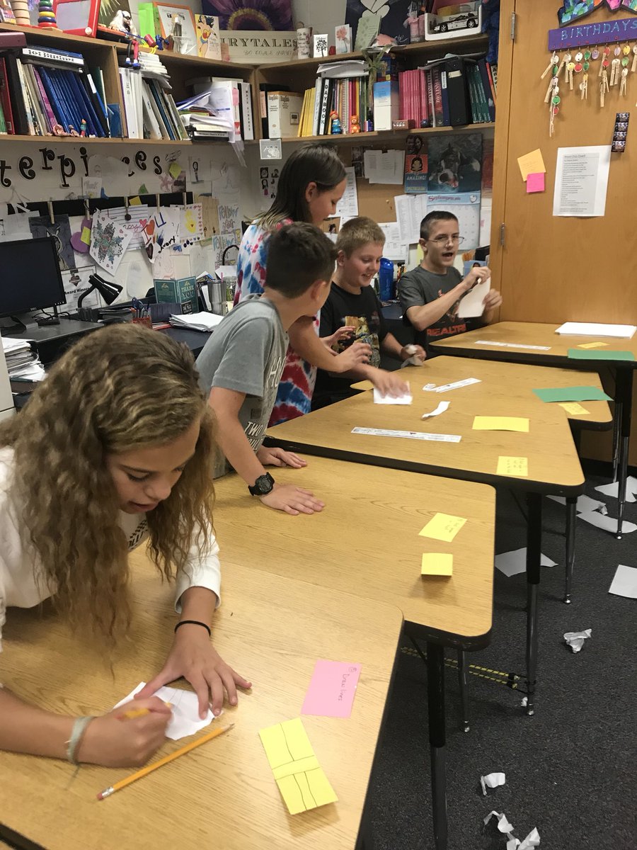 Intense paper helicopter assembly line race #teambuildingday #BeBetterTogether #dundermifflin