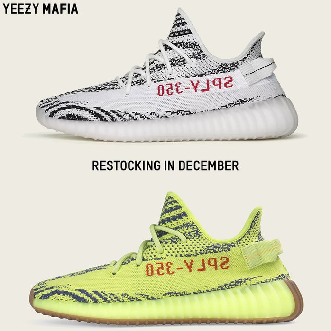 Adidas Yeezy Boost 350 V2 'Zebra' and 'Semi Frozen Yellow' 2018 | Collector