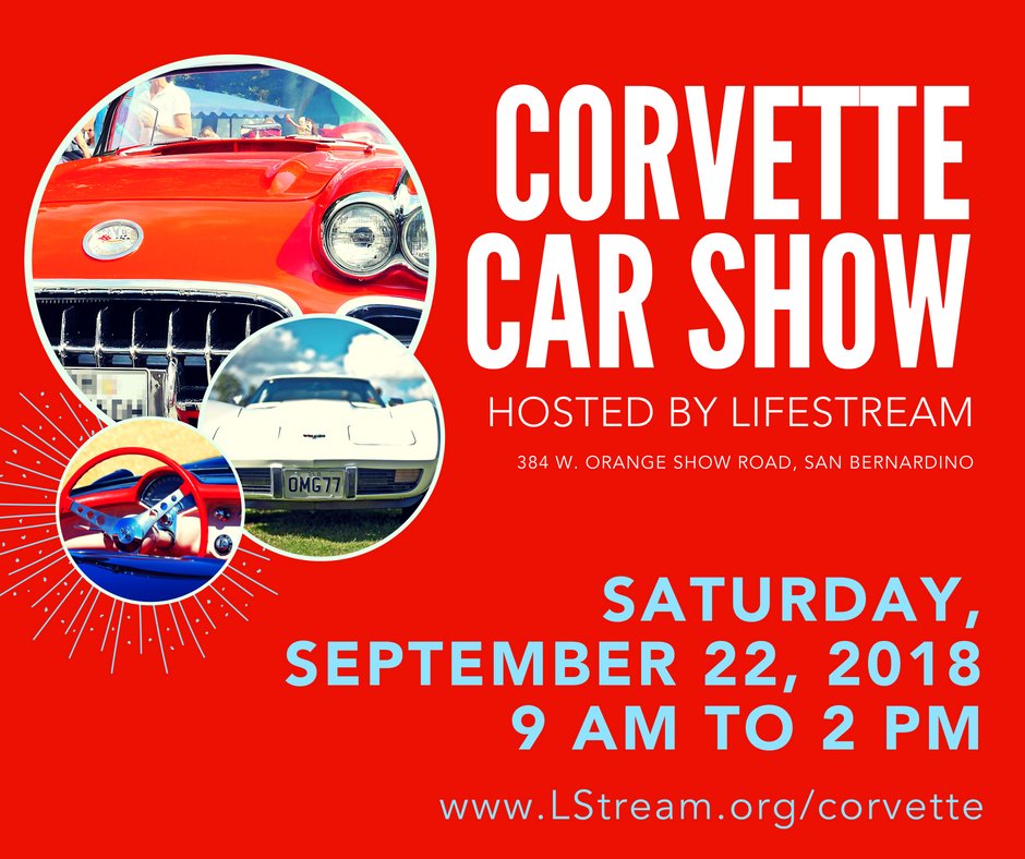 Calling all Corvette owners! Enter it in our Corvette Car Show! The fun begins at the San Bernardino Donor Center parking lot on Sat., Sept. 22, 9a - 2p. Awards include Best in Class (C1 – C7), Best in Show, &amp; Staff Favorite. Enter your Corvette today at LStream.org/corvette.