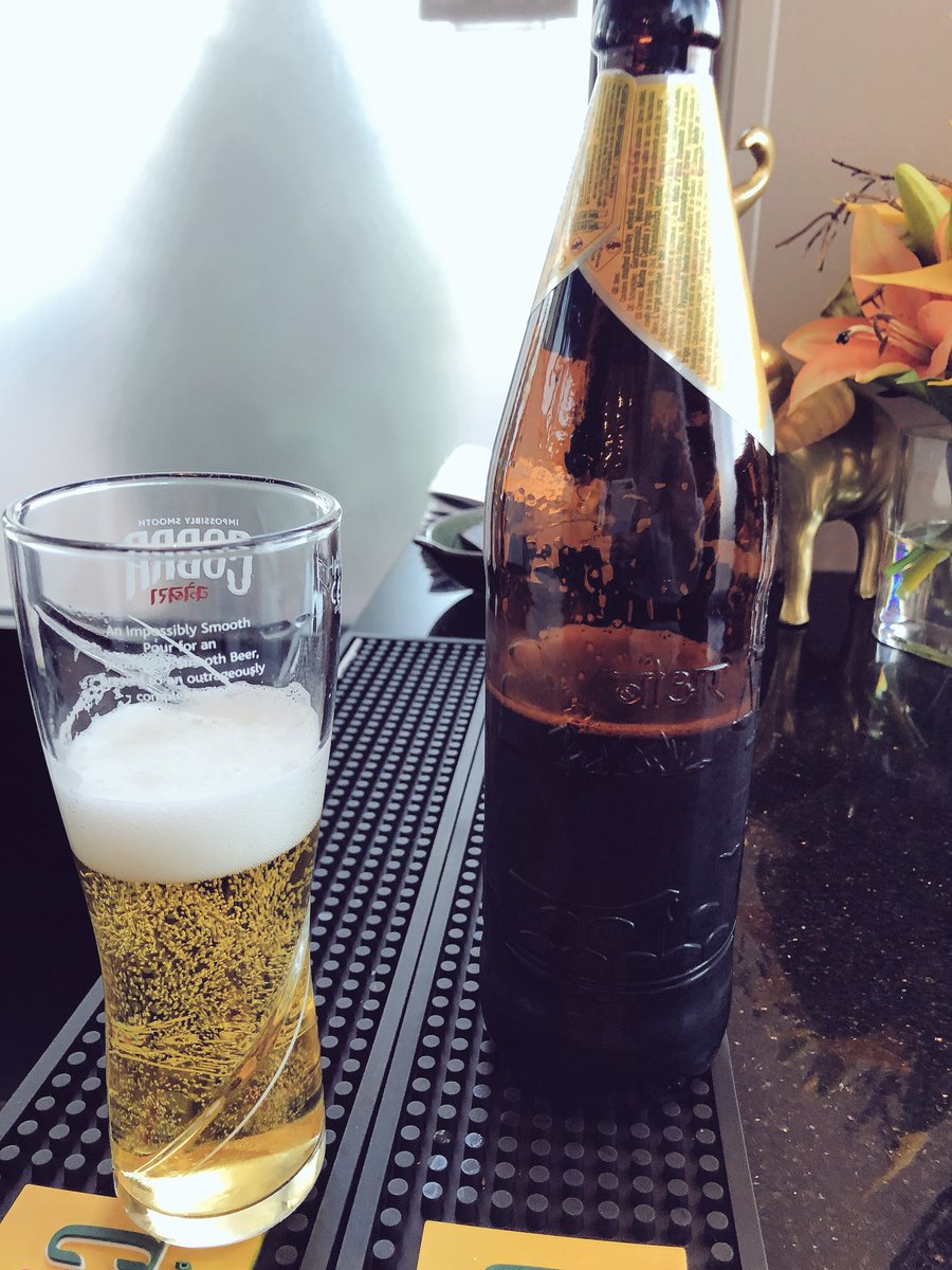 rachgerring's tweet photo. Sat in waiting for the Indian takeaway and I thought I’d have a pint of cobra while I wait but I literally get given this... I’m praying the Indian takes a while #prayforme #notapint https://t.co/QrfIObncmE